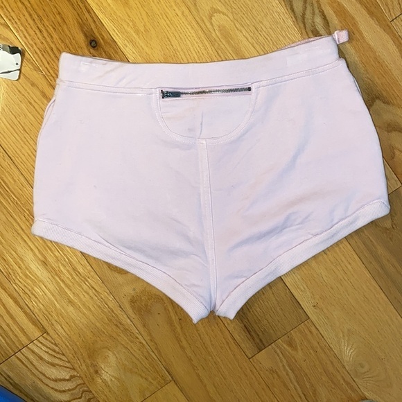 Free People Where The Wind Blows powdered lavender cotton shorts, size S, NWT - Picture 6 of 11